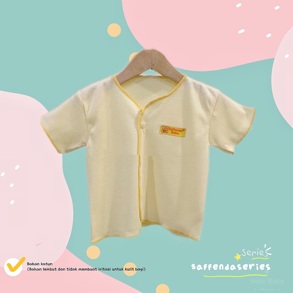 Baju Bayi Tangan Pendek Polos size S merk SNI Saffenda