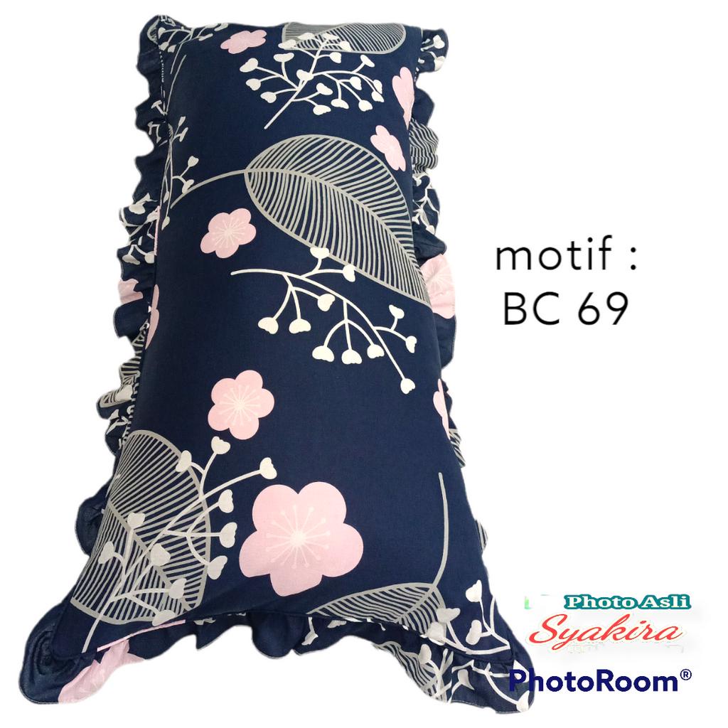 SYAKIRA - Bantal Cinta Jumbo Sarung Cinta Katun Premium 50x100 Rimpel Risleting