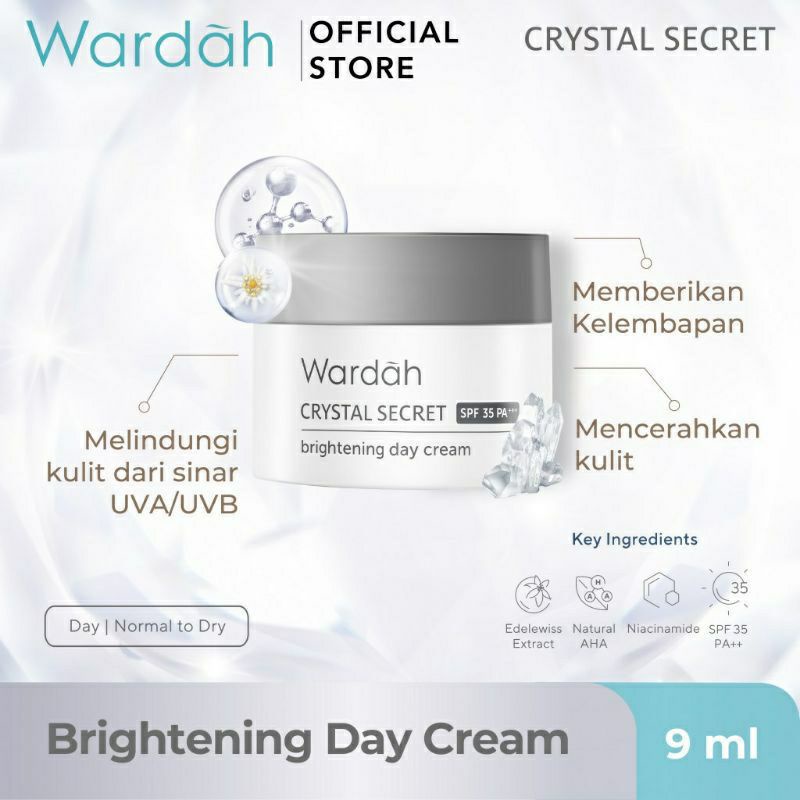Wardah crystal secret day cream
