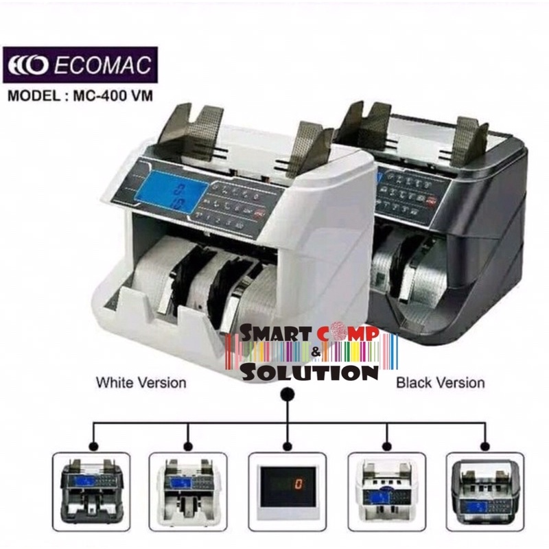 Mesin Penghitung Hitung Uang ECOMAC MC 400 VM - Money Counter MC400VM