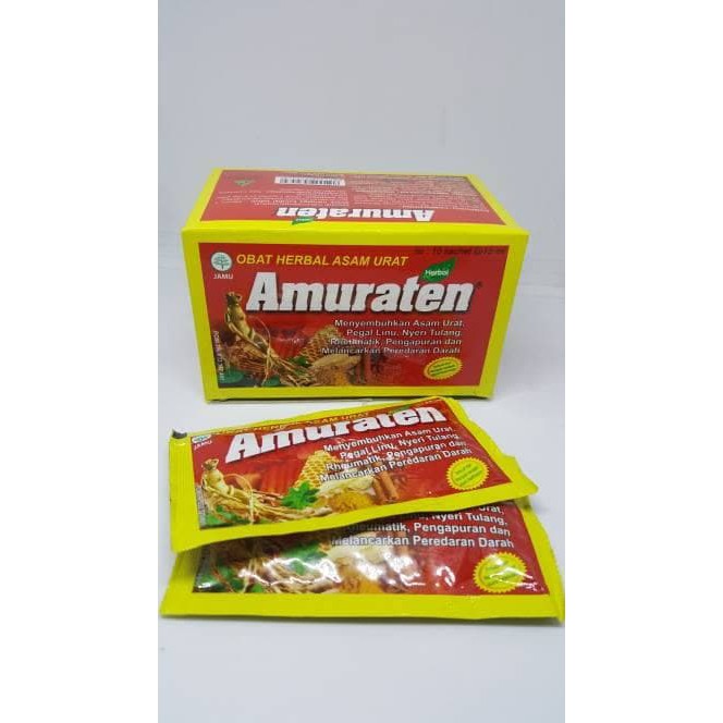 amuraten asam urat  herbal cair pegal linu rematik jamu - ju256