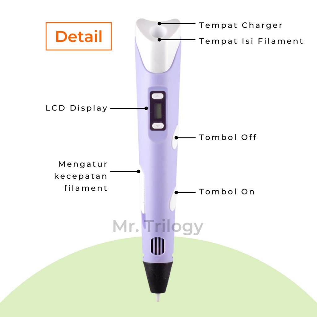 MAINAN PEN 3D 3 DIMENSI TEKNOLOGI TERBARU - MAINAN KADO ANAK MENGGAMBAR 3 DIMENSI