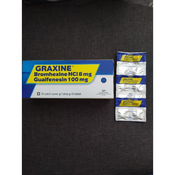 Graxine isi 10 tablet  obat batuk berdahak