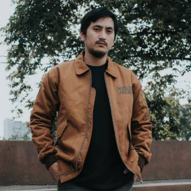 JAKET DAKWAH BOMBER CWU ALKNOWN ORIGINAL SAAD BIN ABI WAQQASH BROWN - THE GREATEST MOSLEM ARCHER