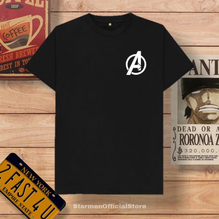 Kaos Distro Unisex AVENGERS LG Katun Combed 30s / sablon polyflex /polyflex premium / Pakaian Pria Wanita Atasan Cowok Cewek /kaos kekinian / kaos viral / tshirt tumbrl tee basic /SIZE M , L , XL , XXL / kaus oblong oversize kaos murah best seller ready