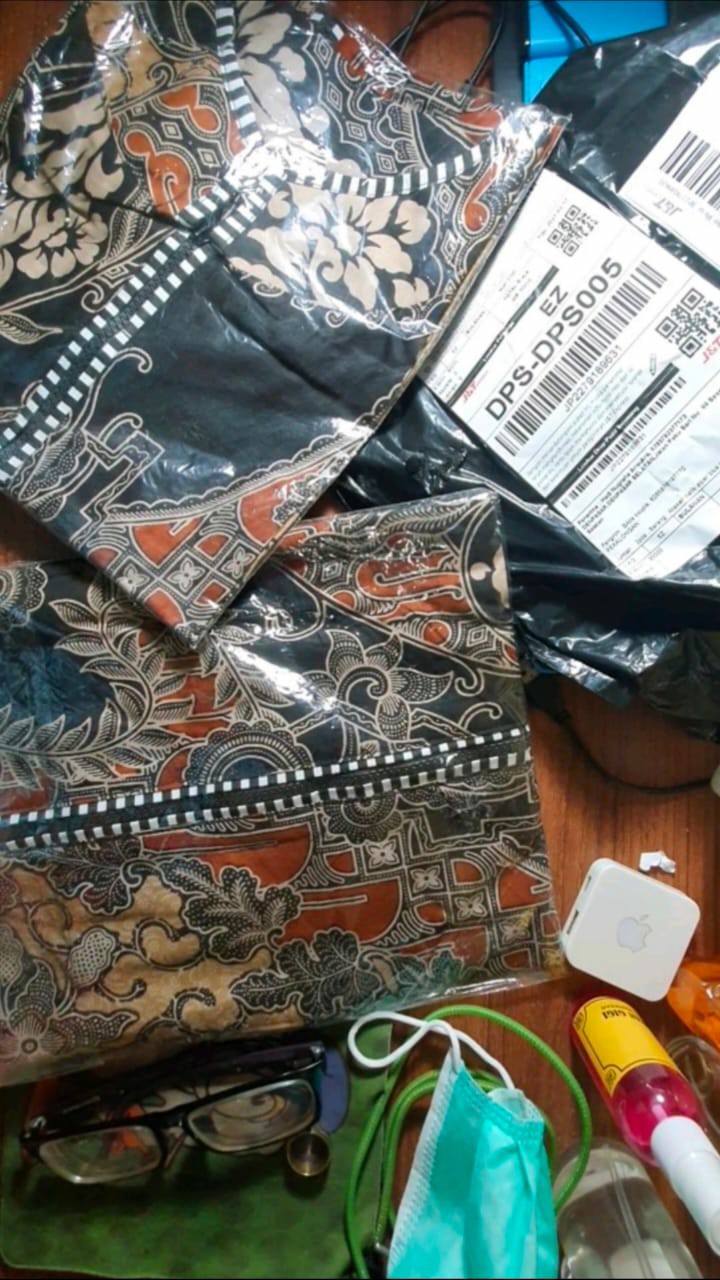 Atasan Batik Ziper Blus Kantoran Blus Model Terbaru M L Xl Xxl Atasan Batik Wanita Katun Halus Baru