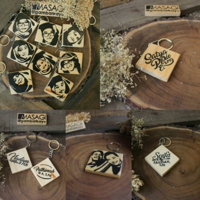 Gantungan kunci / Gantungan kunci kayu /gantungan kunci custom/gantungan kunci unik /gantungan kunci