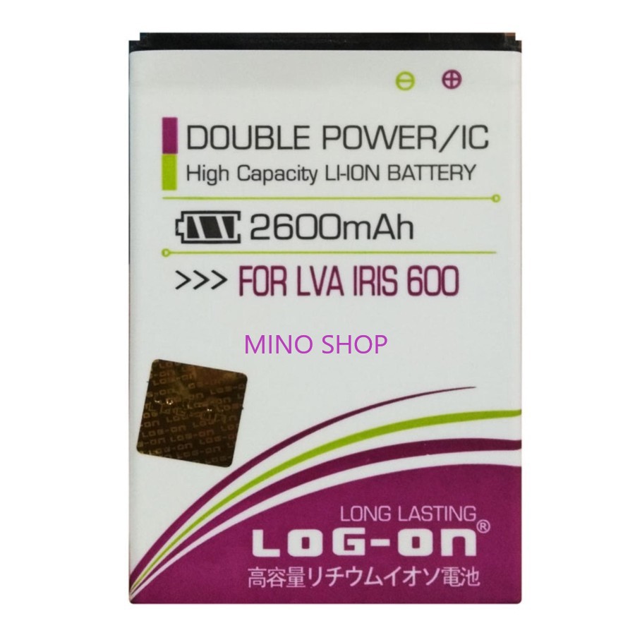 BATERAI LOG ON LAVA IRIS 600 - LEB101 - DOUBLE POWER BATRE