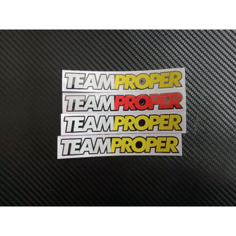 

Stiker Cutting TEAM PROPER