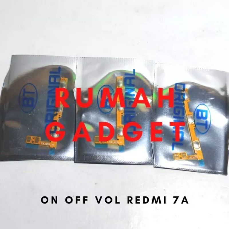 FLEXIBLE TOMBOL ON OFF VOLUME REDMI 7/REDMI 7A/REDMI 8/REDMI 8A/REDMI 9A/REDMI 9A/REDMI 10C/POCO C40