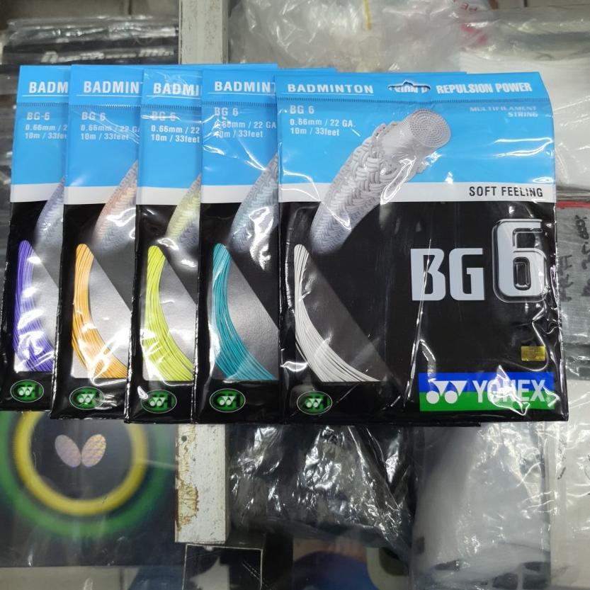 Kekinian - SENAR BADMINTON RAKET YONEX BG 6 CH - BG6 KODE CH ORIGINAL LISENSI CHINA 