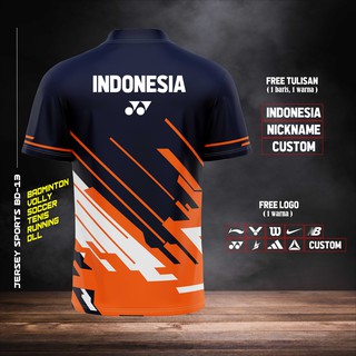 JERSEY KAOS OLAHRAGA BULUTANGKIS BADMINTON VOLLY BOLA TENIS LARI BD-13