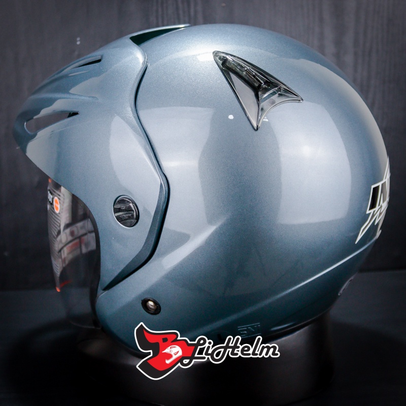 HELM INK CX22 SOLID ALL GREY | CX 22 HALF FACE HELMET | ORIGINAL ...