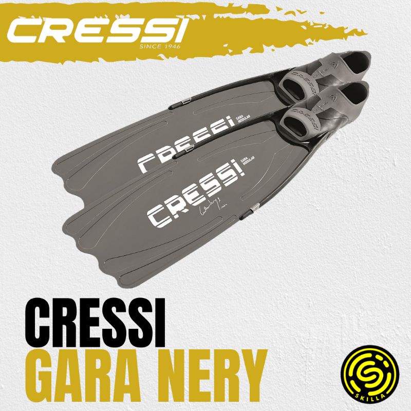 Cressi Gara Modular Nery Freedive Freediving Long Fins Fin