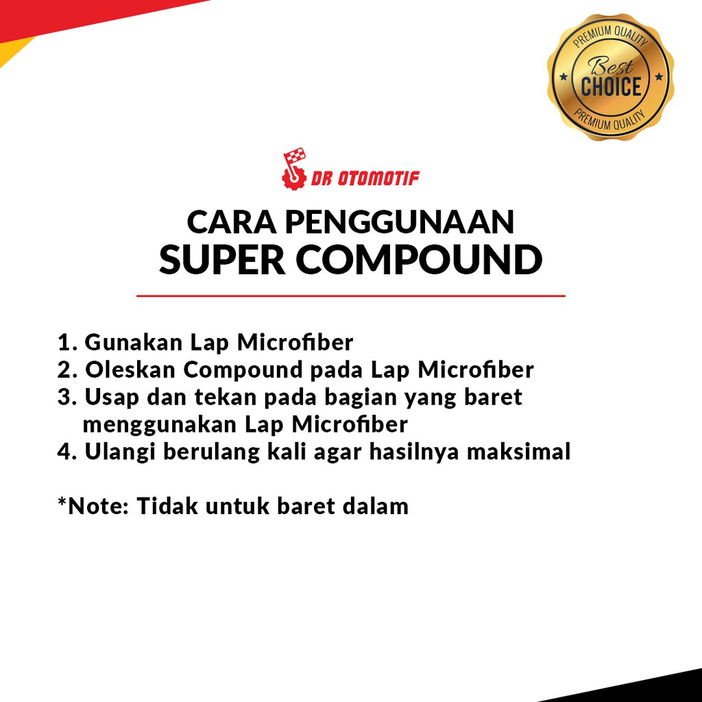 Compound Motor Kompound Body Mobil Penghilang baret Bodi Kendaraan compond Pembersih Lecet Halus Kasar Scratch Remover compon kompon kompond goresan pengkilap pengkilat nano coating ceramic