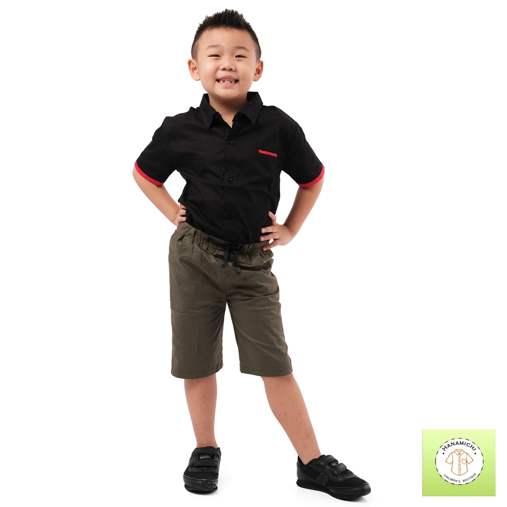 Hanamichi CATO Celana Pendek Chino Anak Motif Polos