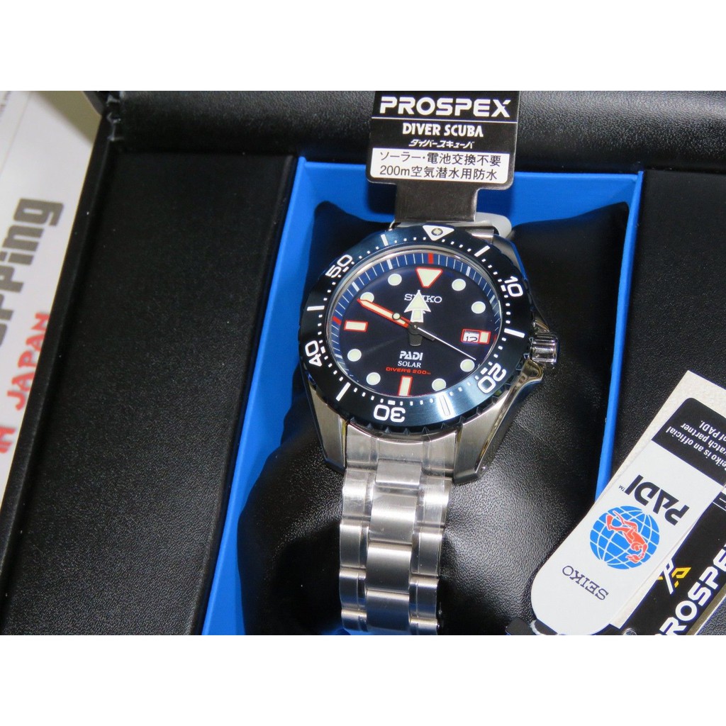 Seiko Prospex SBDJ015J Solar Titanium PADI - Jam Tangan Pria SBDJ015