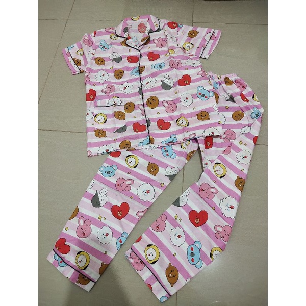 PIYAMA BT21 BAJU TIDUR BT21 PAJAMAS BT21 PIYAMA BT21 BAJU TIDUR BTS