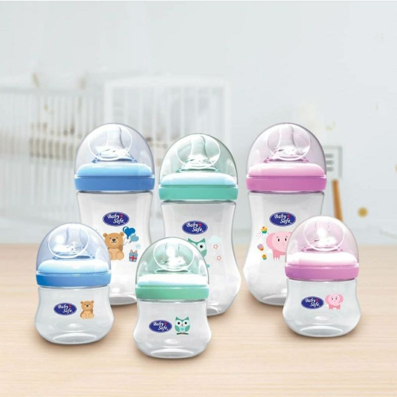 BabySafe Wide Neck Bottle 125ml / 250ml Botol Susu Bayi Wideneck Baby Safe Botol Dot Bayi