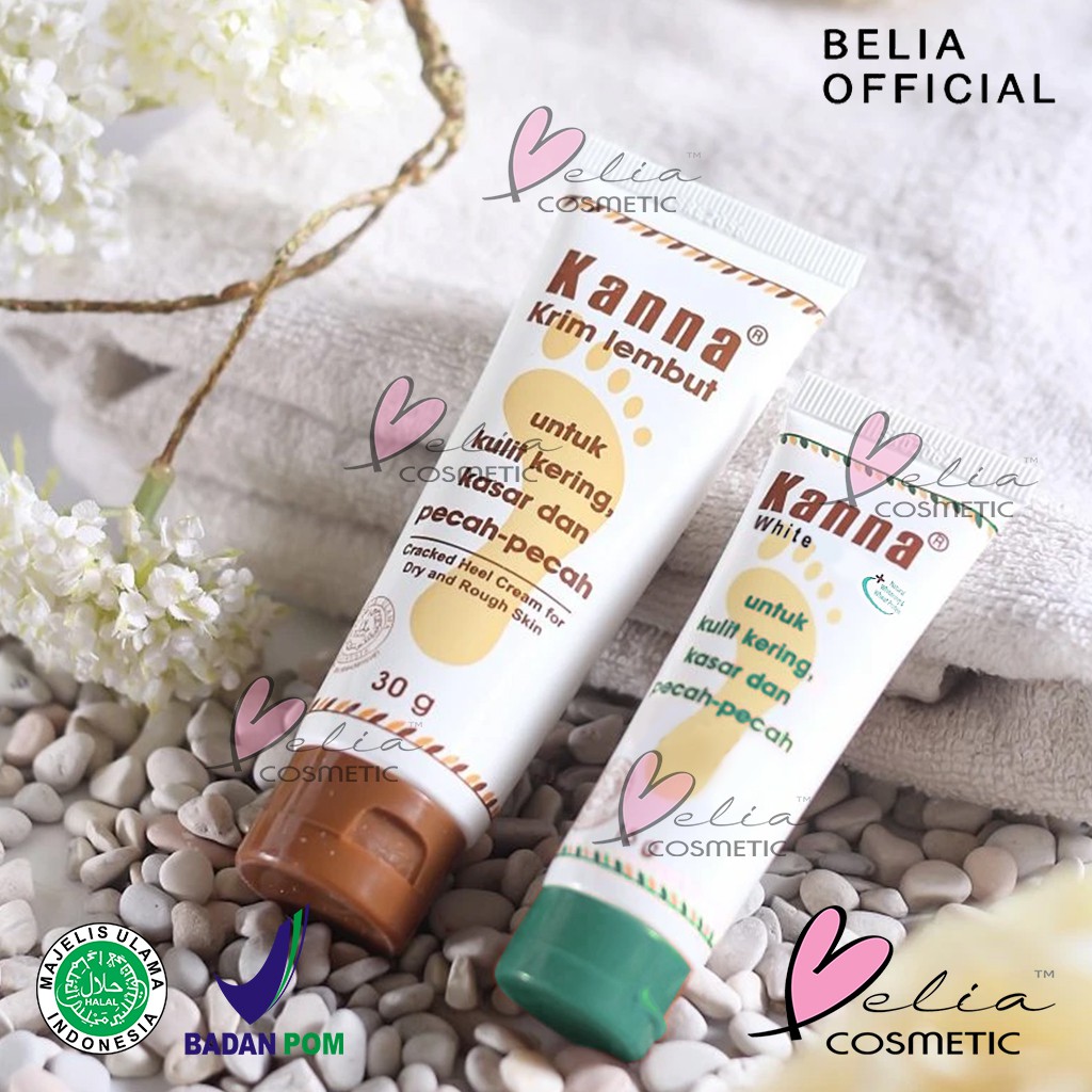 ❤ BELIA ❤ KANNA Soft Cream White Cream untuk kaki pecah -pecah bu Purbasari (✔️BPOM)