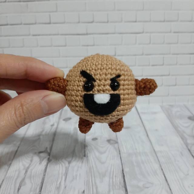BONEKA RAJUT AMIGURUMI BT21 SHOOKY