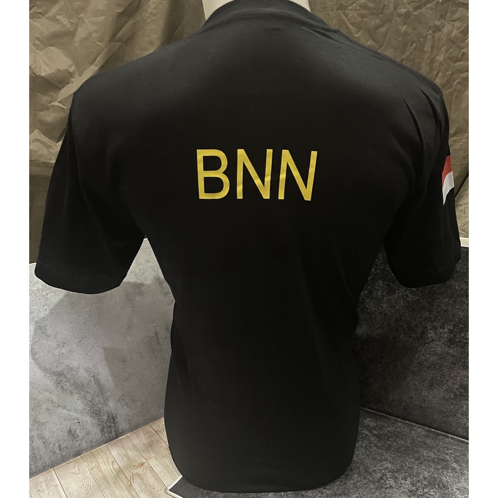 Kaos Katun BNN - Kaos BNN - Kaos BNN Hitam