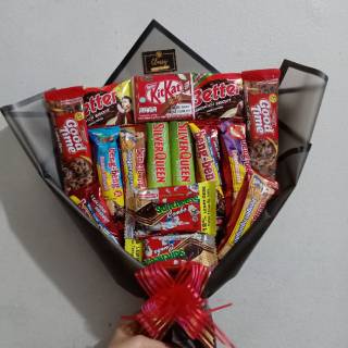 Snack Bouquet Premium Wrap / Bucket Buket Bunga Jajan