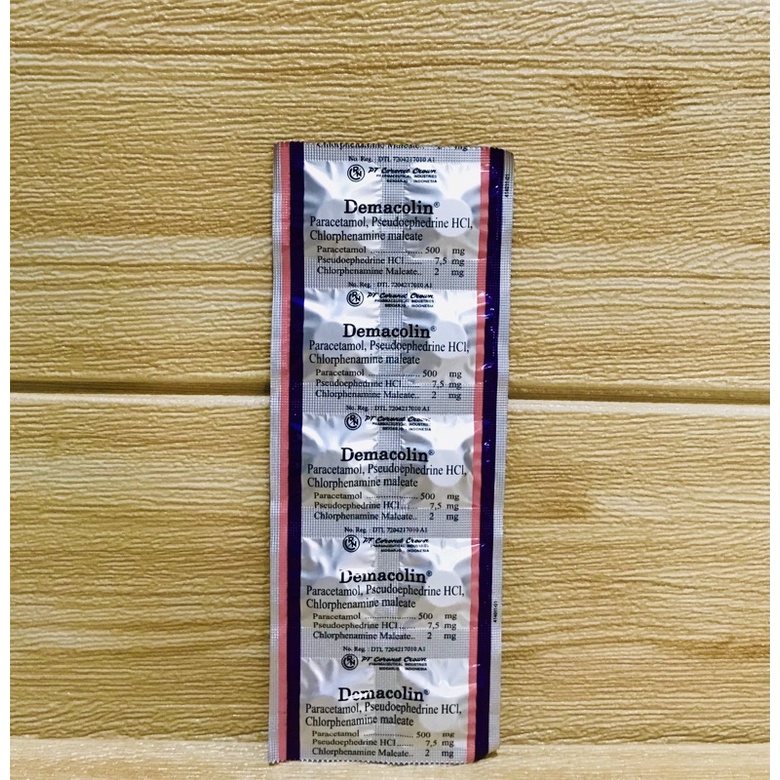 DEMACOLIN 10 TABLET | Mengatasi Flu | Demam | Pilek