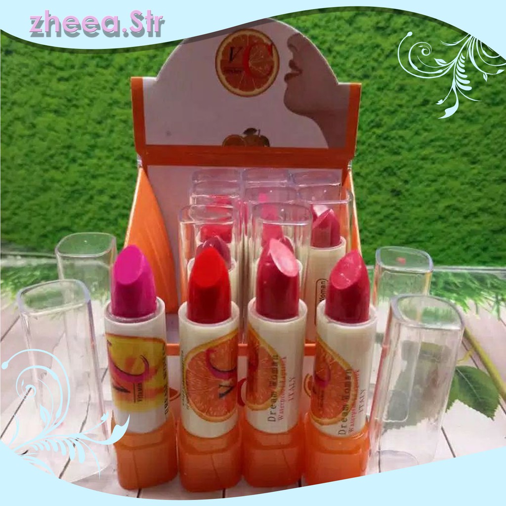 Lipstik Vitamin Dreamy Girl Pewarna Bibir 12 Pcs Murah