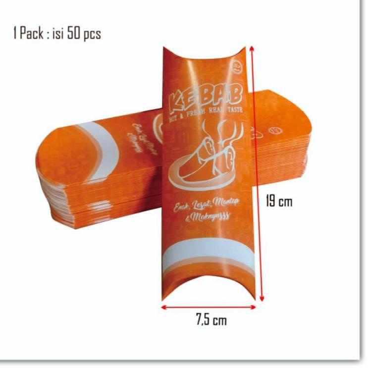 

Special Packing Box kebab Kemasan kebab Bungkus kebab Dus kebab (Kecil per 50 pcs)
