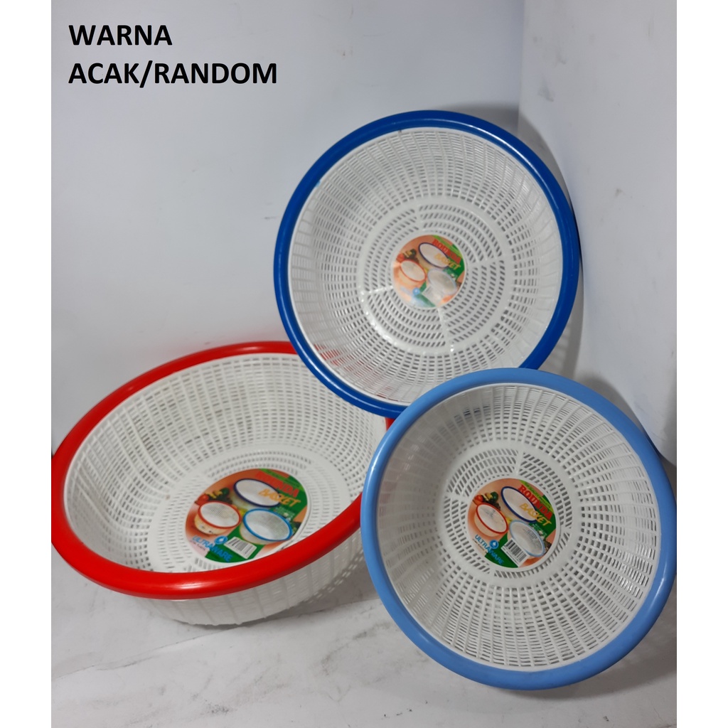 Kalo Bulat Plastik Ultra / Bakul Kecil Sedang Besar - Trijasa Houseware