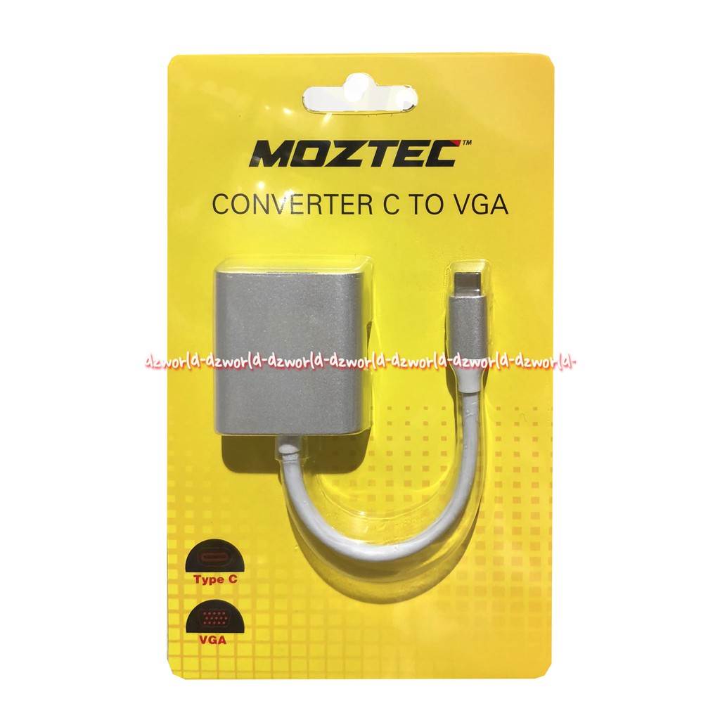 Moztec Converter C to VGA Kael Sambung kokoh kecil dan mudah dibawa