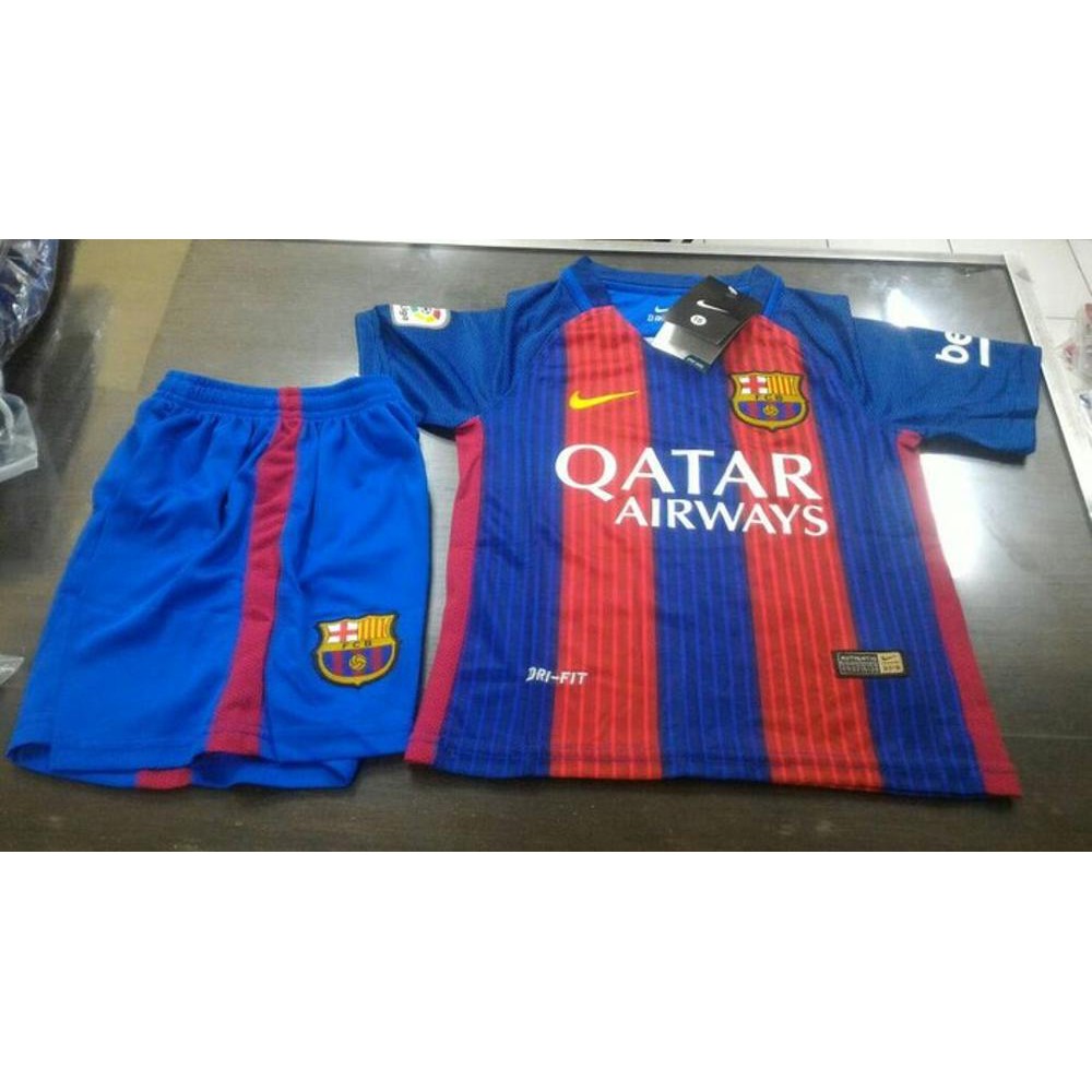 Promo Jersey Barca Barcelona Home Kids Anak Kecil 16 17 Grade Ori 2016 2017 Diskon
