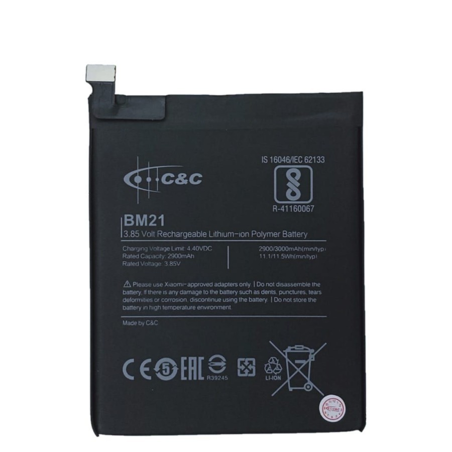 (TWS) Baterai Batre Battery Double Power Merk C&amp;C Xiaomi Mi Note 5/ Bamboo BM21