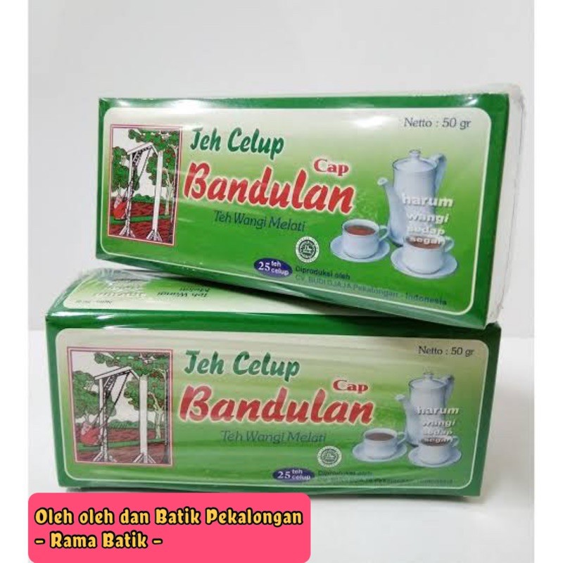 

Teh Celup Segel isi 25 pcs Teh Hijau Melati Cap Bandulan | Jasmine Tea | Oleh oleh ASLI Pekalongan