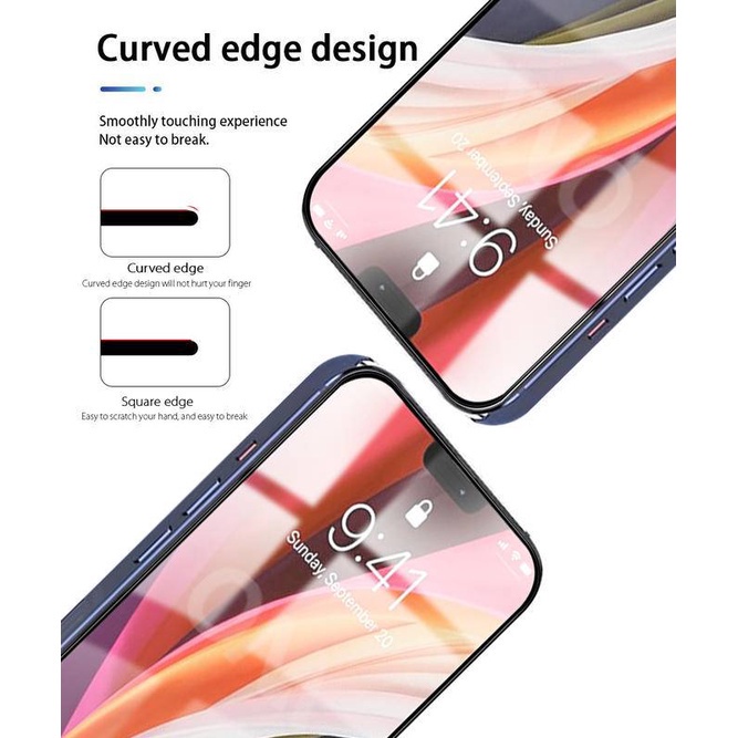 Pelindung Layar Tempered Glass 9d Untuk iPhone 11 12 Pro Max Mini 7 8 Plus X XS Max XR SE 2020