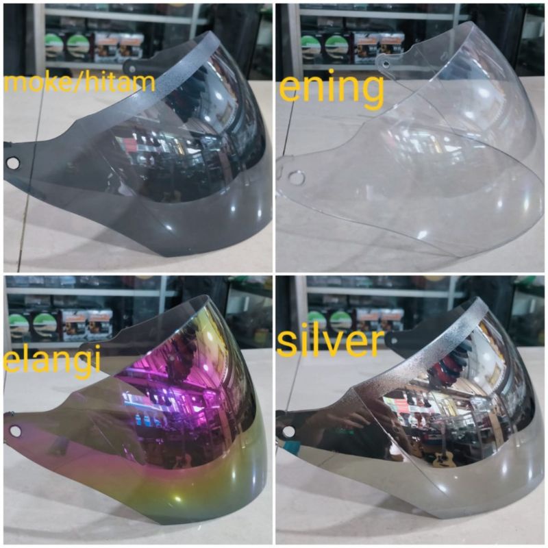Kaca helm/visor helm gm evo/gm fiktur 100%orginal INKO (silver)