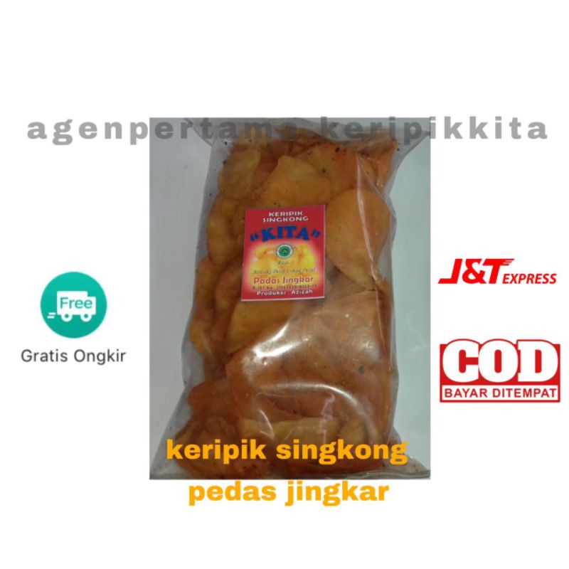 

CEMILAN KERIPIK SINGKONG PEDAS MAKANAN RINGAN BERBUMBU DAUN JERUK PURUT