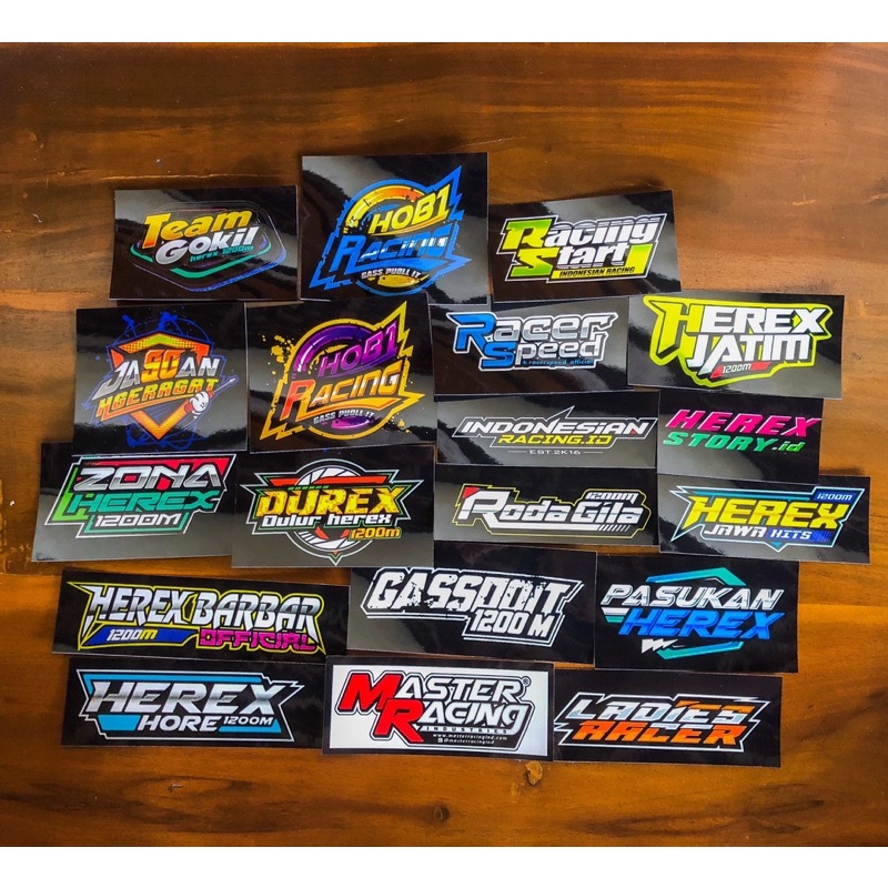 STICKER FULL HEREX RACING TIGER MP MOTOR CB STICKER GL STIKER MEGAPRO DRAG BIKE RACINGHELL