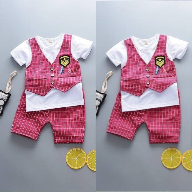 SETELAN BAJU ANAK rompi mayor ANAK LAKI LAKI/BAJU ANAK