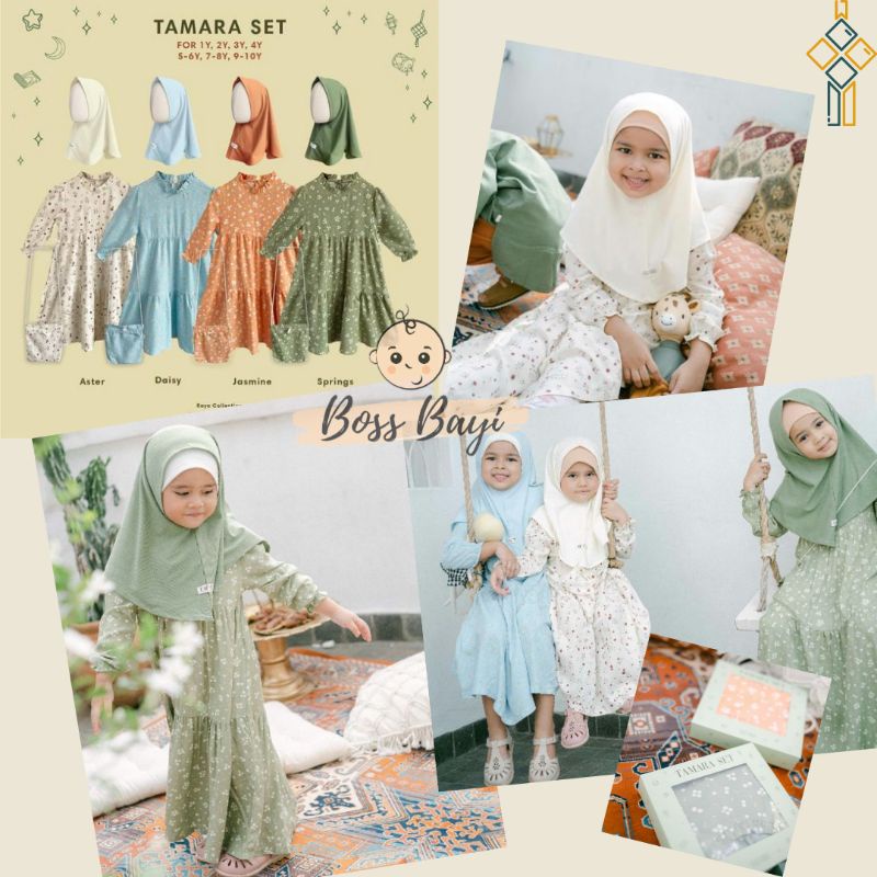 BOHOPANNA - MALIKA Baby (Gamis + Turban) | Set + Hijab Anak Raya Collection