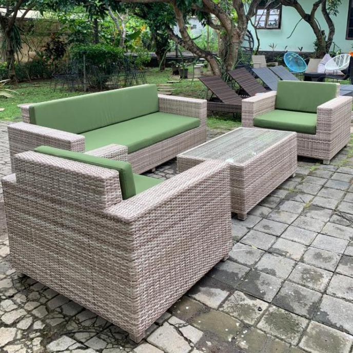 Produk Terbaik Sofa Rattan Synthetic Outdoor Kursi Rotan Sintetis Teras Ruang Tamu Shopee Indonesia