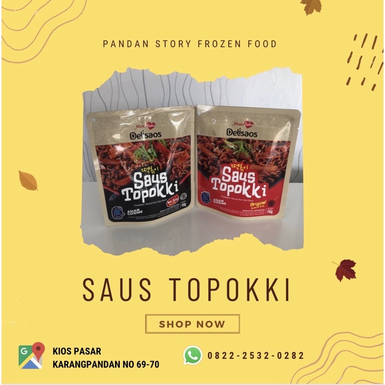 

Delisaos Mama Suka Saus Topokki 100 gr