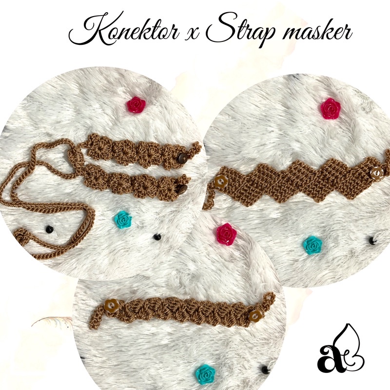 KONEKTOR MASKER | STRAP MASK SERUT | KONEKTOR RAJUT | STRAP MASK RAJUT