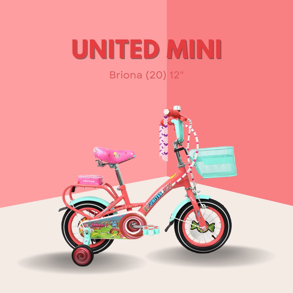 Sepeda United Mini Briona 12 inch Sepeda Anak Perempuan