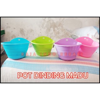  POT DINDING GENTONG  22 PUTIH BIRU HIJAU POT  TEMPEL GENTONG  