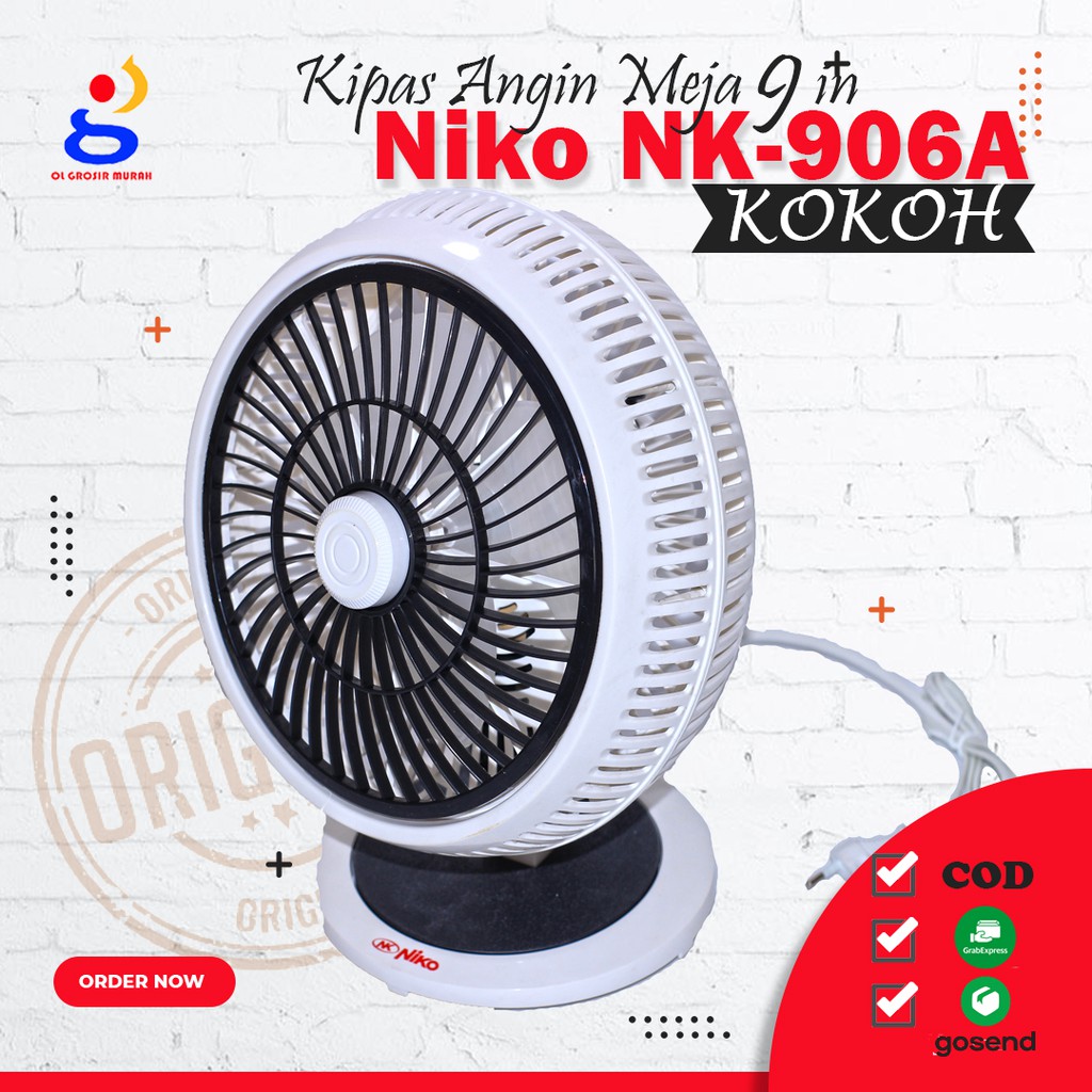 Kipas angin Meja Niko NK 906A NK-906A 9in