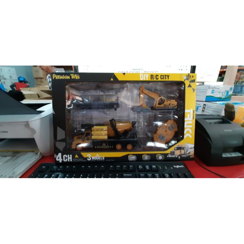 mobil remot konstruksi batre cas 3 in 1