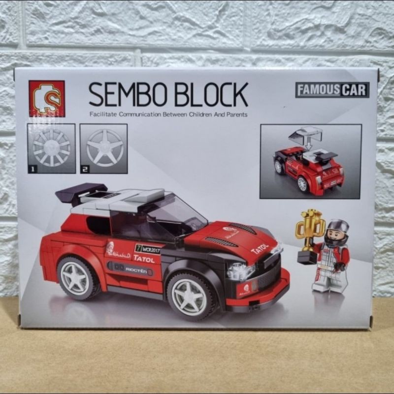 Lego Block Mobil Balap Nascar Rally Famous Car