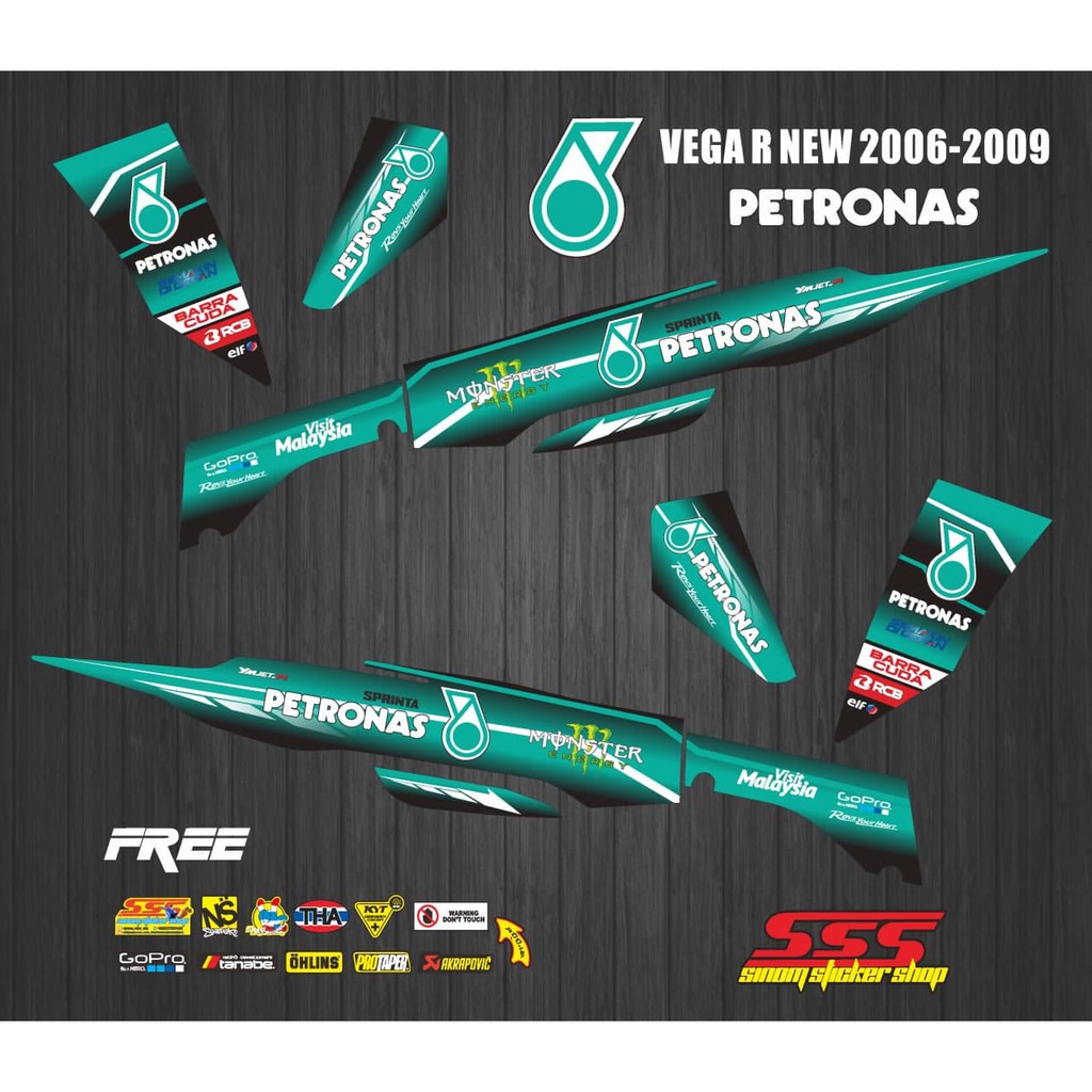 Striping Variasi Vega R New Petronas